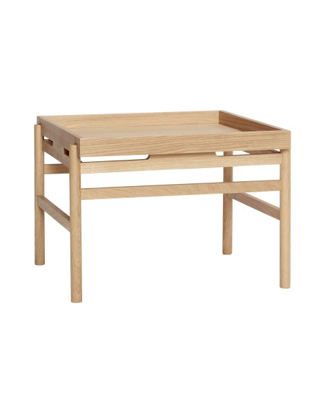 Mesa Auxiliar CUBE, Roble Natural - Hübsch. Vackart