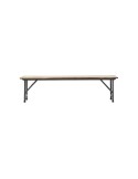 Banco Plegable PARTY, Madera Natural / Metal Negro - House Doctor