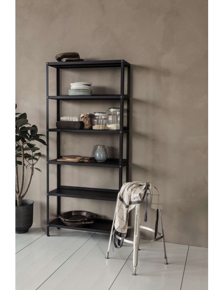 Estantería USE, Metal Negro - House Doctor. Vackart
