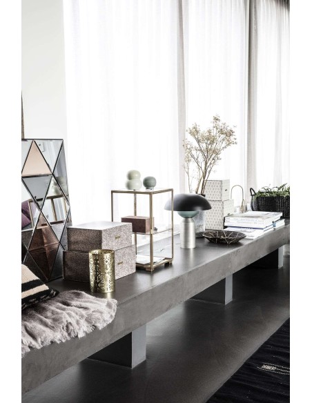 Vitrina GLASS 25x25x41 cm, Latón - House Doctor. Vackart