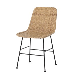 Silla de Comedor KITTY, Ratán Natural / Metal Negro - Bloomingville. Vackart 2