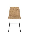Silla de Comedor KITTY, Ratán Natural / Metal Negro - Bloomingville