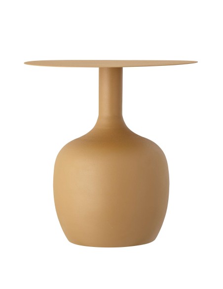 Mesa Auxiliar AYAH Ø46 cm, Metal Mostaza - Bloomingville. Vackart