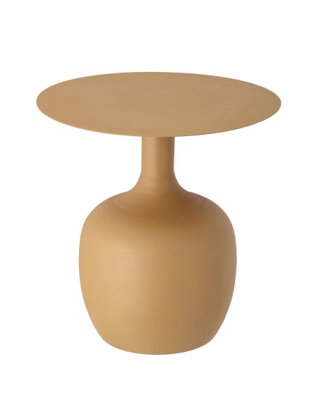 Mesa Auxiliar AYAH Ø46 cm, Metal Mostaza - Bloomingville. Vackart