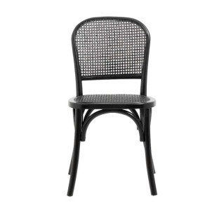 Silla WICKY negra, Abedul/Ratán - Nordal, Vackart