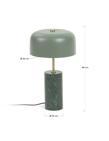 Lámpara de sobremesa VIDEL metal verde