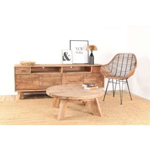 Mesa de Centro ORIGAMI, Madera Reciclada . Vackart 2