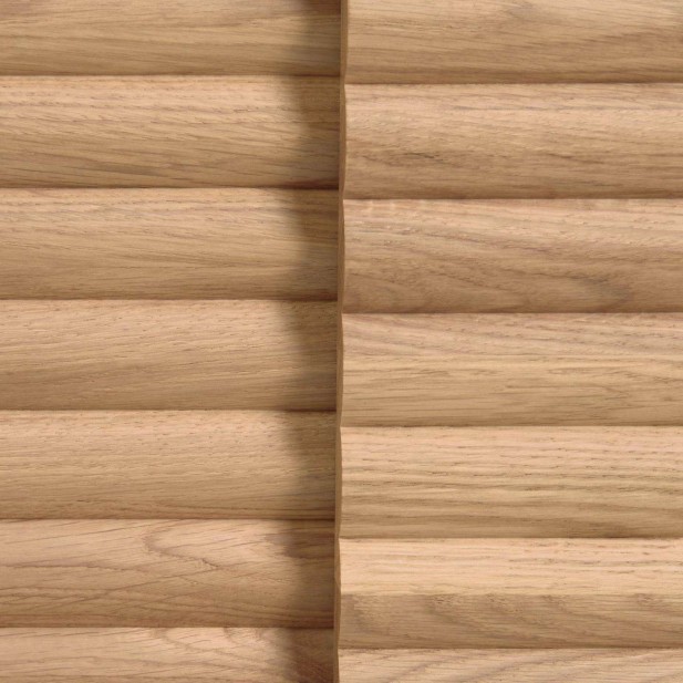 Mueble TV Lenon 200 x 57 cm de madera maciza y chapa de roble  - Kave Home