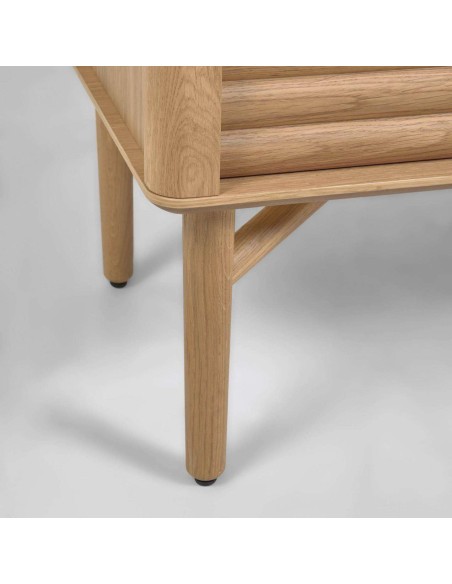 Aparador Lenon 152 x 86 cm de madera maciza y chapa de roble  - Kave Home