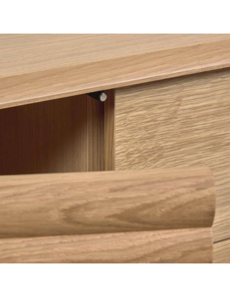 Aparador Lenon 152 x 86 cm de madera maciza y chapa de roble  - Kave Home