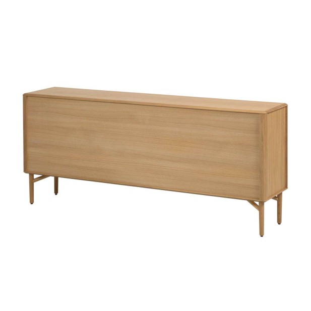 Aparador Lenon 200 x 86 cm de madera maciza y chapa de roble  - Kave Home