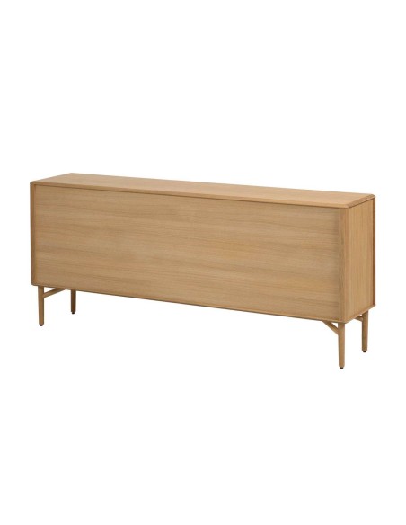 Aparador Lenon 200 x 86 cm de madera maciza y chapa de roble  - Kave Home