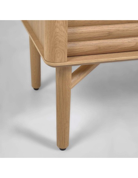 Aparador Lenon 200 x 86 cm de madera maciza y chapa de roble  - Kave Home