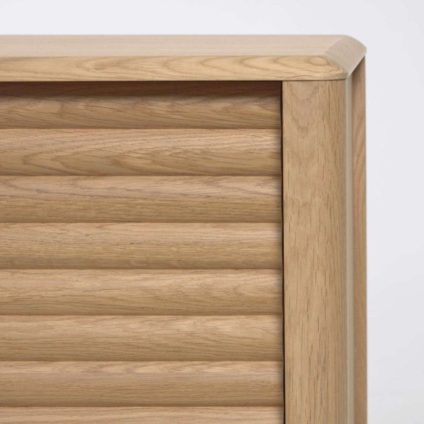 Aparador Lenon 200 x 86 cm de madera maciza y chapa de roble  - Kave Home