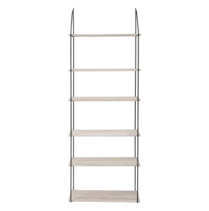 Estantería LEA, Metal Negro / Madera Natural - Bloomingville. Los exclusivos muebles de diseño nórdico de Bloomingville en Vackart, tu tienda de diseño online.