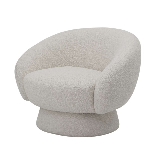 Sillón TED, Poliéster Blanco - Bloomingville. Vackart