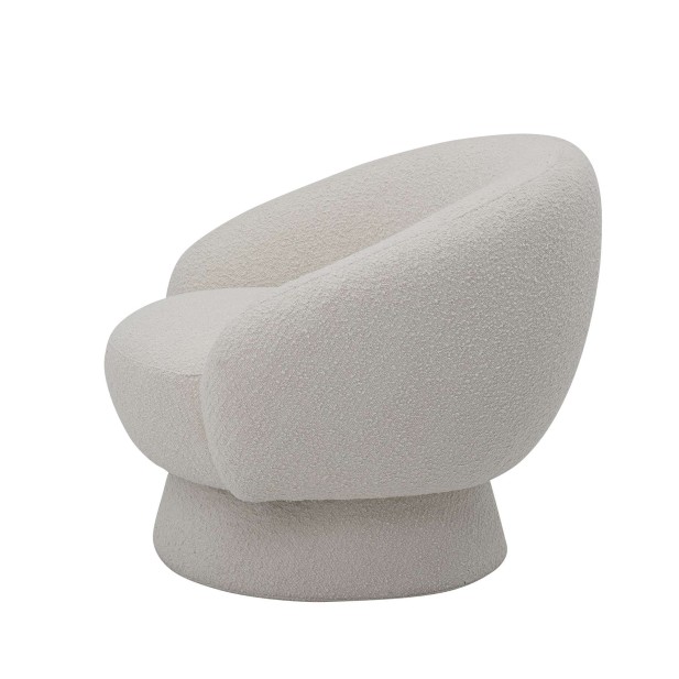 Sillón TED, Poliéster Blanco - Bloomingville. Vackart
