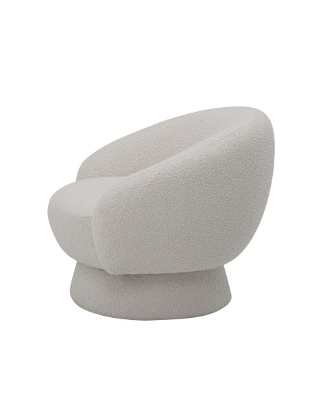 Sillón TED, Poliéster Blanco - Bloomingville. Vackart