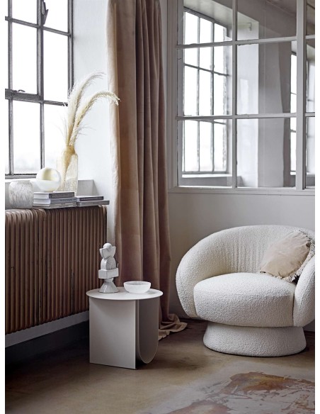 Sillón TED, Poliéster Blanco - Bloomingville. Vackart