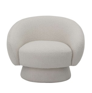 Sillón TED, Poliéster Blanco - Bloomingville. Las exclusivas sillas de diseño nórdico de Bloomingville en Vackart, tu tienda de diseño online.