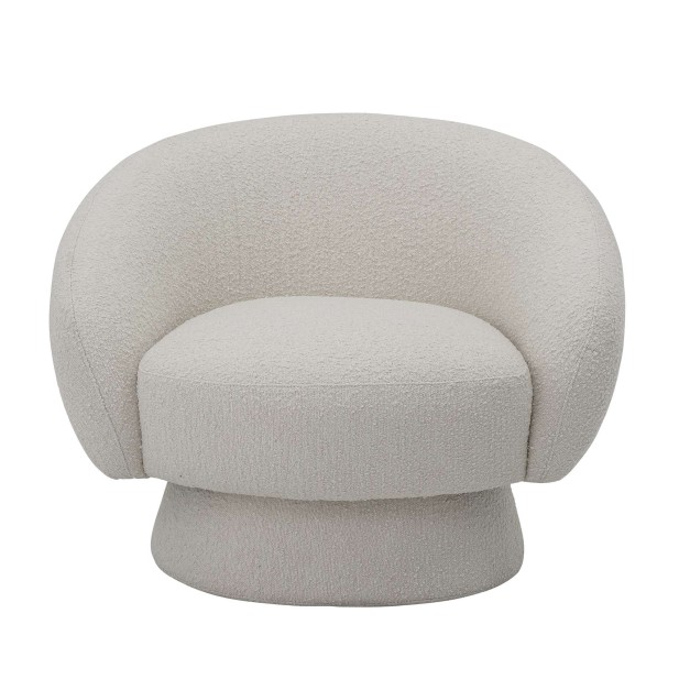 Sillón TED, Poliéster Blanco - Bloomingville. Vackart