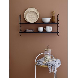 Estantería de Pared NORTH, Metal / MDF Negro - Bloomingville. Vackart 2