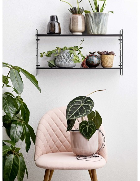 Estantería de Pared NORTH, Metal / MDF Negro - Bloomingville. Vackart