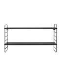 Estantería de Pared NORTH, Metal / MDF Negro - Bloomingville