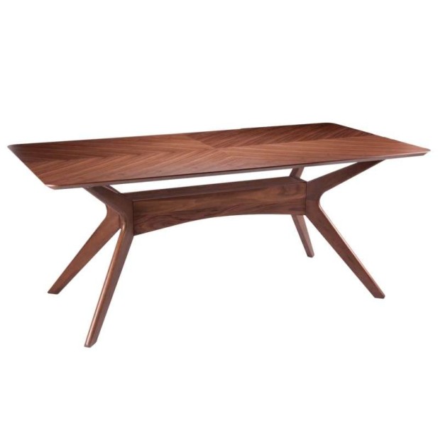 Mesa LEGANCE 180x95 cm de Comedor, Madera / Nogal. Vackart