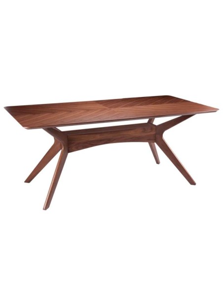 Mesa LEGANCE 180x95 cm de Comedor, Madera / Nogal. Vackart