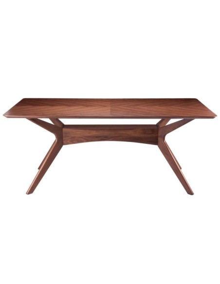 Mesa LEGANCE 180x95 cm de Comedor, Madera / Nogal. Vackart