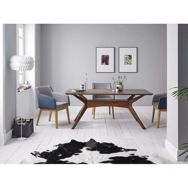 Mesa LEGANCE 180x95 cm de Comedor, Madera / Nogal. Vackart