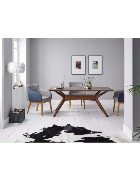 Mesa LEGANCE 180x95 cm de Comedor, Madera / Nogal. Vackart
