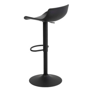 Taburete Alto ANVED 95 cm, Metal / Plástico Negro. Vackart 2