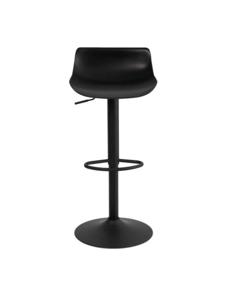 Taburete Alto ANVED 95 cm, Metal / Plástico Negro. Vackart