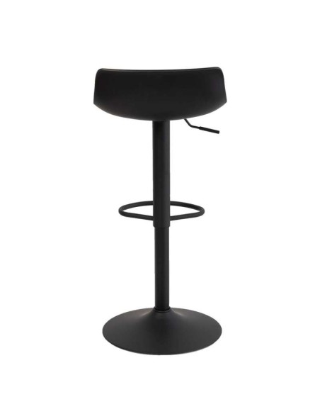 Taburete Alto ANVED 95 cm, Metal / Plástico Negro. Vackart