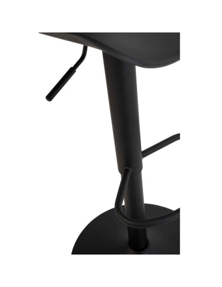 Taburete Alto ANVED 95 cm, Metal / Plástico Negro. Vackart