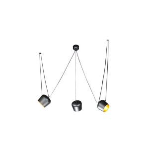 Lámpara de Techo RØDDER 3 Pantallas, Metal Negro - Vackart. La mejor y más exclusiva selección de lámparas de diseño, sólo en Vackart, tu tienda de diseño online.