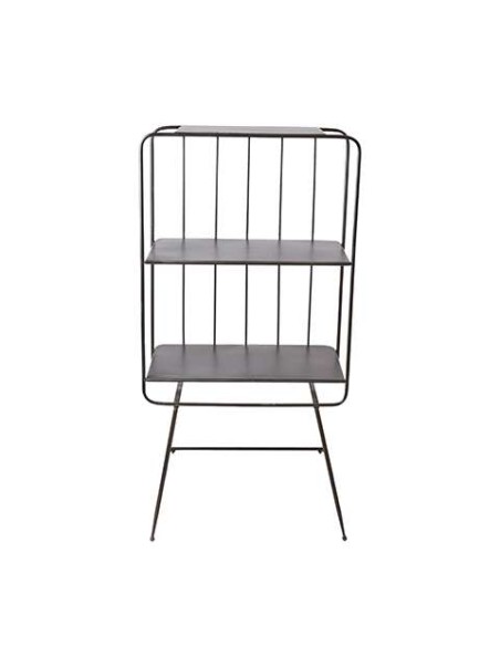 Estantería WILLIAM 140 cm Alto, Metal Gris - Affari. Vackart