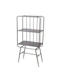Estantería WILLIAM 140 cm Alto, Metal Gris - Affari