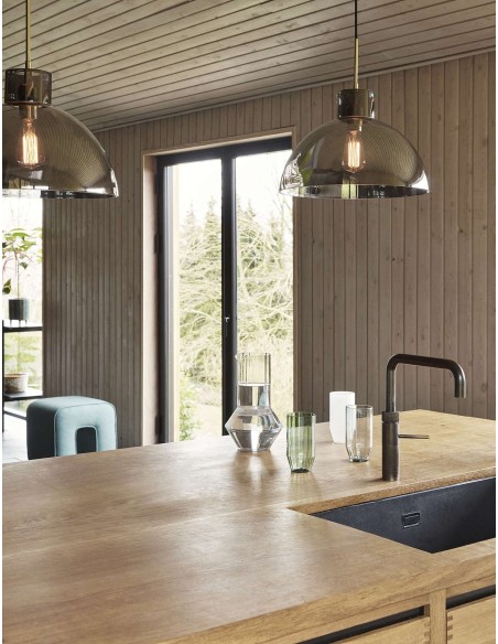 Puf SCULPTURE, Textil Verde - Hübsch. Vackart