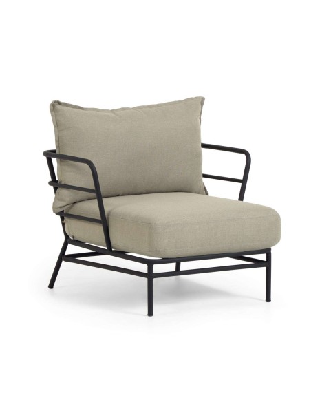 Sillón Mareluz acero negro - Kave Home; Vackart. S734J03