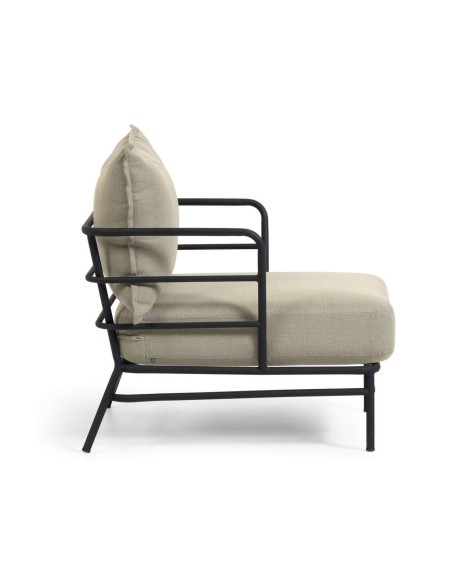 Sillón Mareluz acero negro - Kave Home; Vackart. S734J03