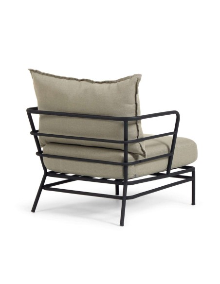 Sillón Mareluz acero negro - Kave Home; Vackart. S734J03