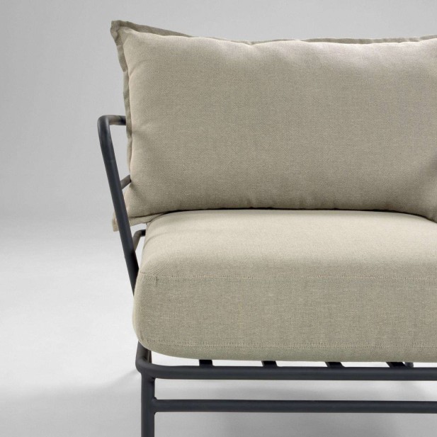 Sillón Mareluz acero negro - Kave Home; Vackart. S734J03