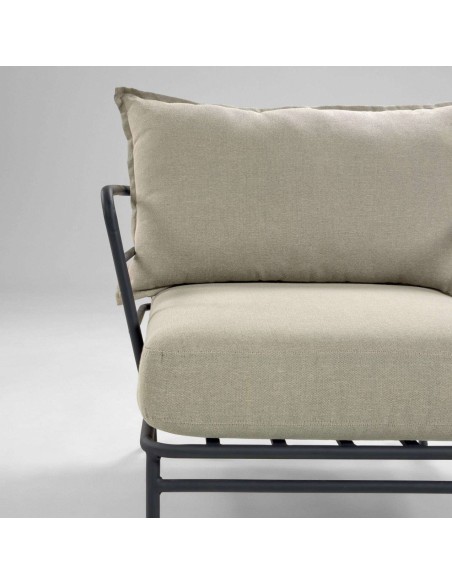 Sillón Mareluz acero negro - Kave Home; Vackart. S734J03