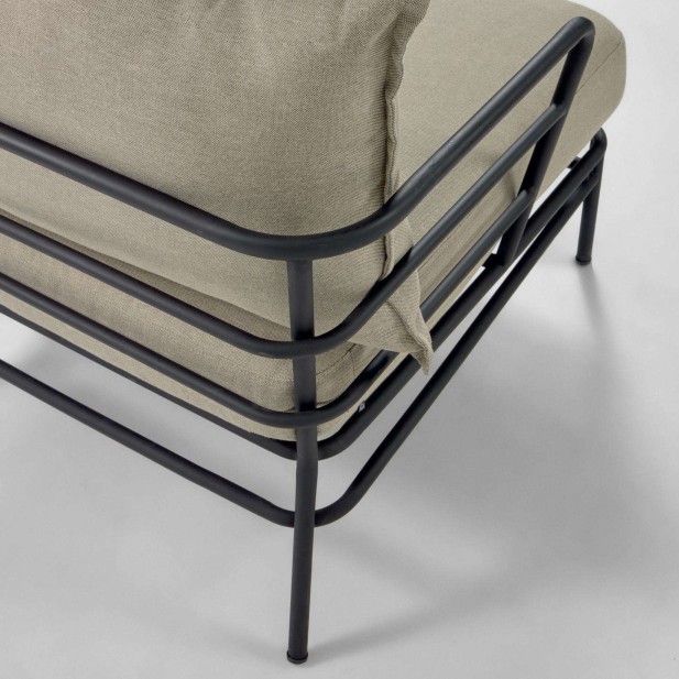 Sillón Mareluz acero negro - Kave Home; Vackart. S734J03