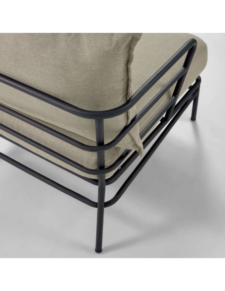 Sillón Mareluz acero negro - Kave Home; Vackart. S734J03