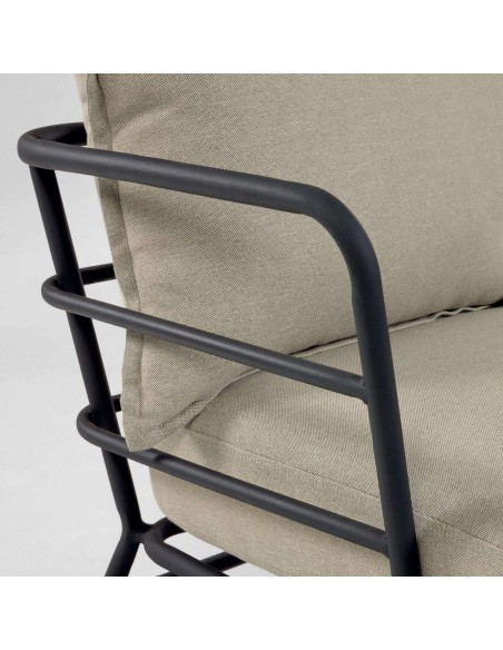Sillón Mareluz acero negro - Kave Home; Vackart. S734J03
