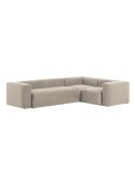 Sofá rinconero Blok 4 plazas beige 320 x 230 cm - Kave Home